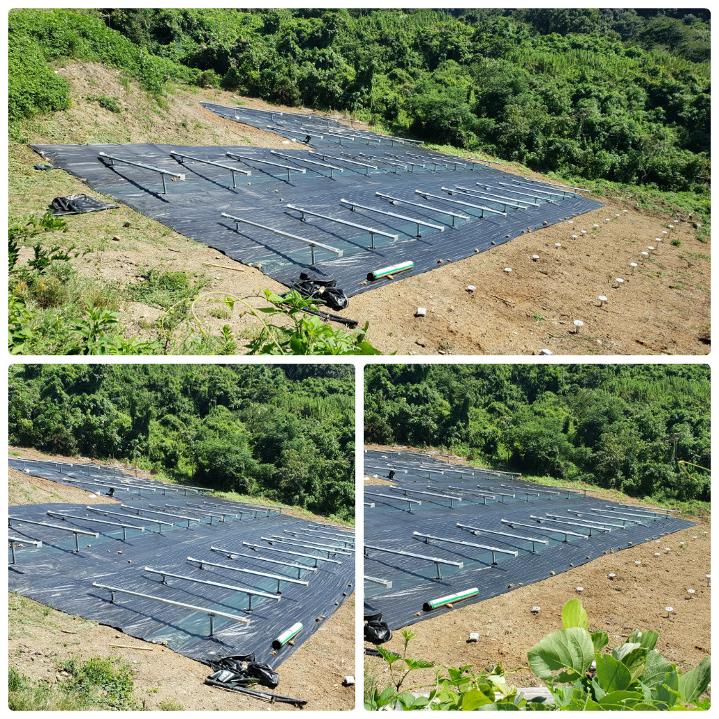 太陽光（都田第3発電所）防草シート・架台設置