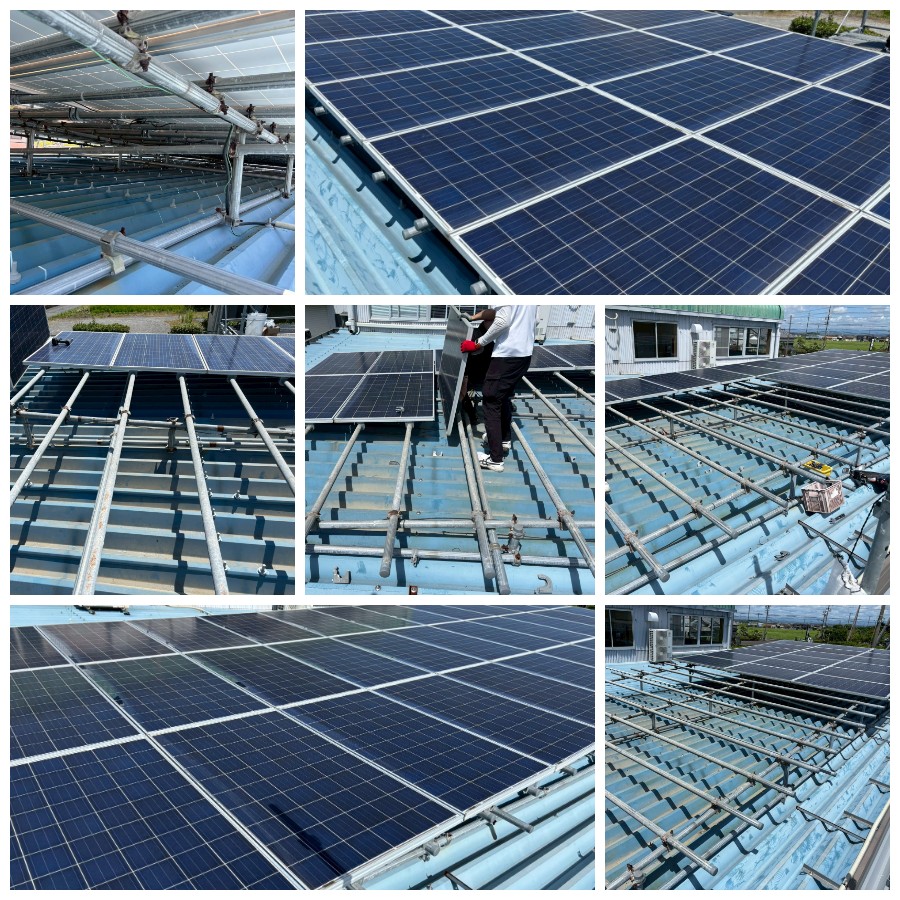 太陽光脱着工事　D工業様